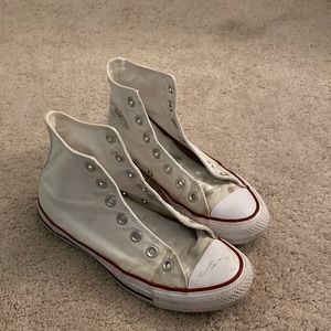 White Converse High Tops